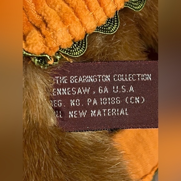 Bearington BEAR'S 10" Jenna Jack O Lantern - Picture 2 of 3